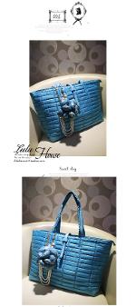 พร้อมส่ง กระเป๋าLuluhouse รุ่น L85-02newpblu/blu กระเป๋าแฟชั่นเกาหลี นำเข้าของแท้ 100% ค่ะ 
